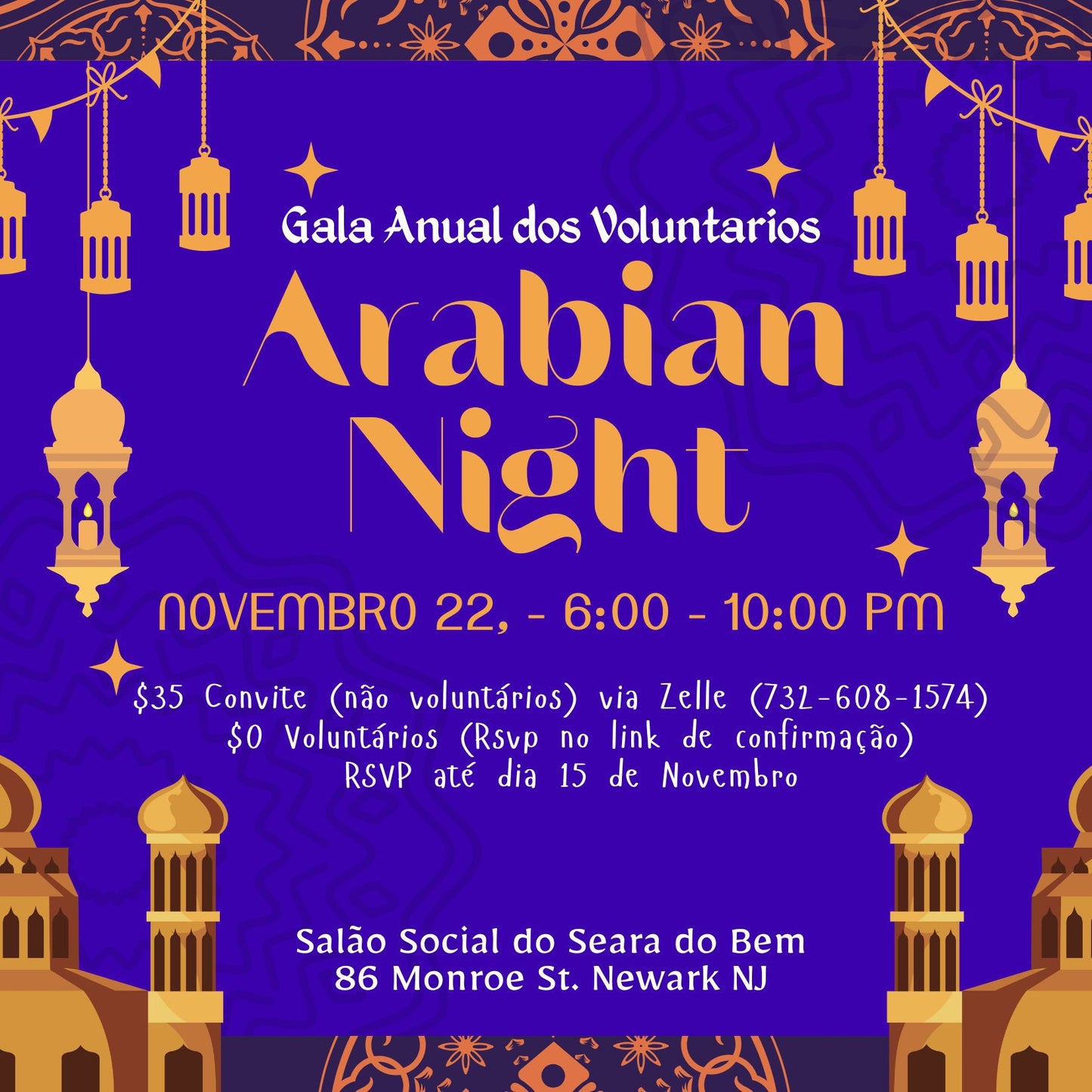 Arabian Night - Gala dos Voluntários 2025